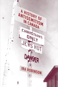 A History of Antisemitism in Canada_cover