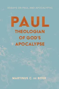 Paul, Theologian of God's Apocalypse_cover