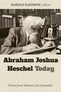 Abraham Joshua Heschel Today_cover