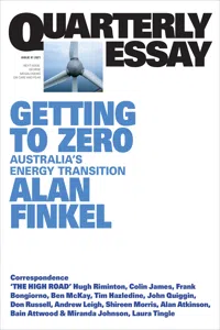 Getting to Zero: Australia's energy transition_cover