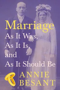 Marriage - As It Was, As It Is, and As It Should Be_cover