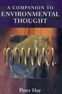 A Companion to Environmental Thought_cover