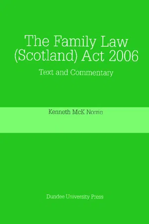 The Family Law (Scotland) Act 2006