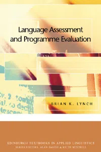 Language Assessment and Programme Evaluation_cover