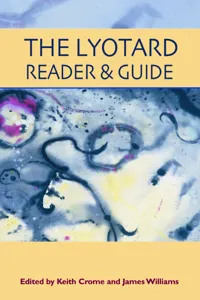 The Lyotard Reader and Guide_cover