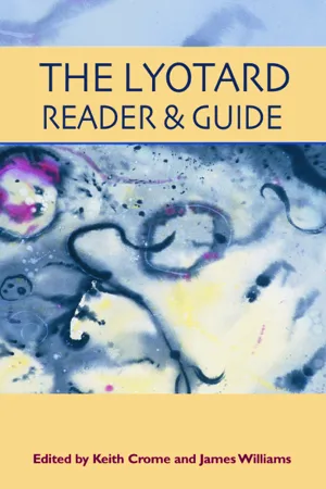 The Lyotard Reader and Guide