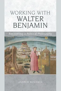 Working with Walter Benjamin_cover