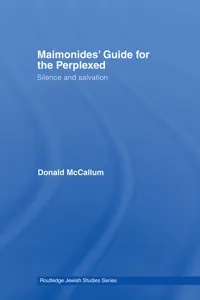 Maimonides' Guide for the Perplexed_cover