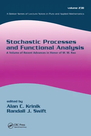 Stochastic Processes and Functional Analysis