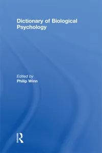 Dictionary of Biological Psychology_cover