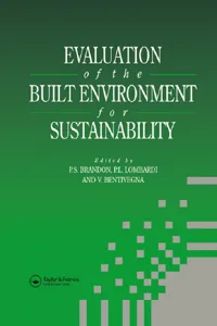 Evaluation of the Built Environment for Sustainability_cover