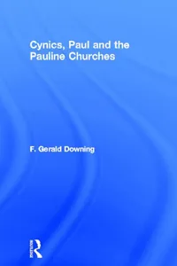 Cynics, Paul and the Pauline Churches_cover