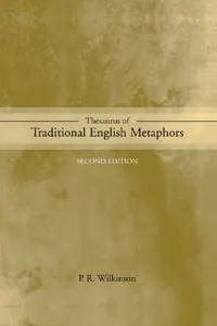 Thesaurus of Traditional English Metaphors_cover