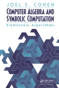 Computer Algebra and Symbolic Computation_cover