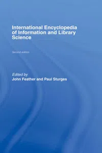 International Encyclopedia of Information and Library Science_cover