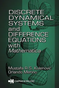 Discrete Dynamical Systems and Difference Equations with Mathematica_cover