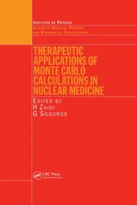 Therapeutic Applications of Monte Carlo Calculations in Nuclear Medicine_cover