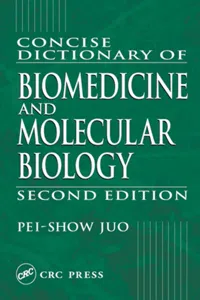 Concise Dictionary of Biomedicine and Molecular Biology_cover