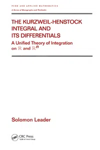 The Kurzweil-Henstock Integral and Its Differential_cover