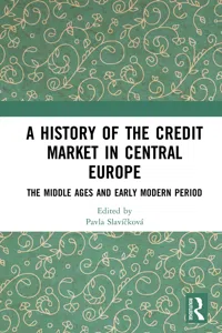 A History of the Credit Market in Central Europe_cover