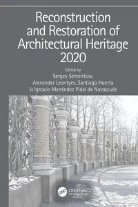 Reconstruction and Restoration of Architectural Heritage_cover