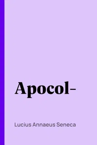 Apocolocyntosis_cover