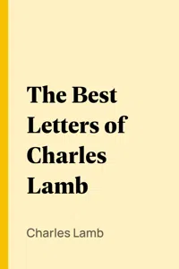 The Best Letters of Charles Lamb_cover