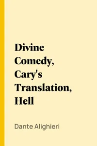 Divine Comedy, Cary's Translation, Hell_cover