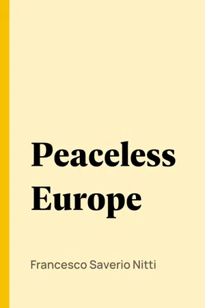 Peaceless Europe