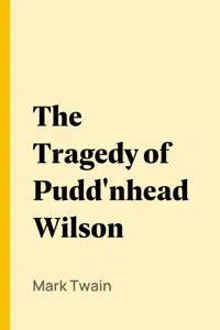 The Tragedy of Pudd'nhead Wilson_cover