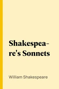 Shakespeare's Sonnets_cover