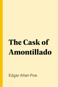 The Cask of Amontillado_cover