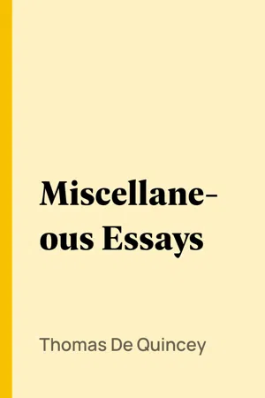 Miscellaneous Essays