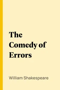 The Comedy of Errors_cover