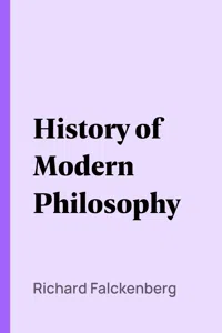 History of Modern Philosophy_cover