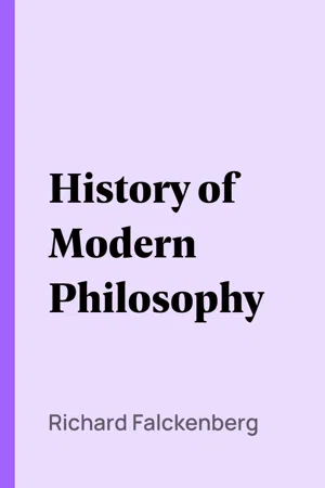 History of Modern Philosophy