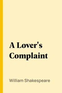 A Lover's Complaint_cover