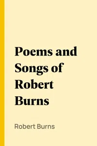 Poems and Songs of Robert Burns_cover