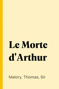 Le Morte d'Arthur_cover