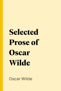 Selected Prose of Oscar Wilde_cover