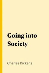 Going into Society_cover