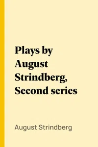 Plays by August Strindberg, Second series_cover