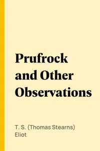 Prufrock and Other Observations_cover