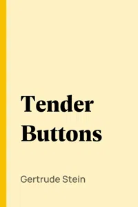 Tender Buttons_cover