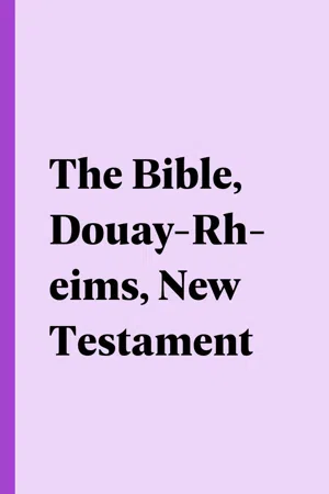 The Bible, Douay-Rheims, New Testament