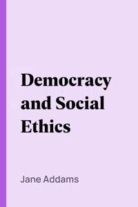 Democracy and Social Ethics_cover