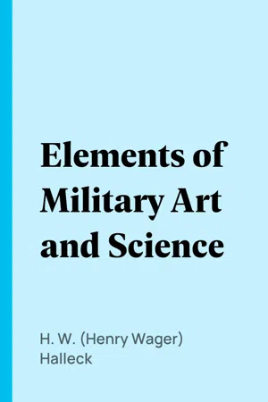 Elements of Military Art and Science