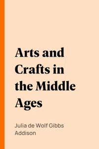 Arts and Crafts in the Middle Ages_cover