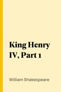 King Henry IV, Part 1_cover