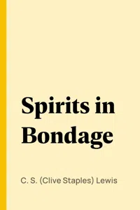 Spirits in Bondage_cover